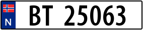 Truck License Plate